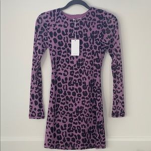 Leopard Form Fitting Mini Dress